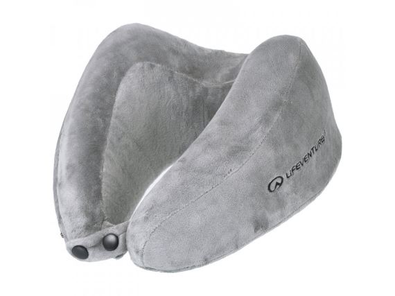 Cestovní polštář LIFEVENTURE Super Soft Neck Pillow Grey