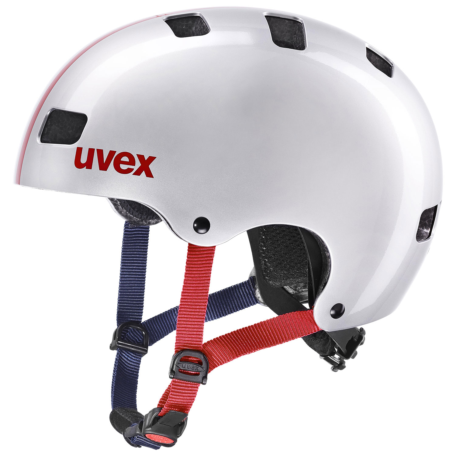 Dětská cyklistická helma Uvex KID 3, Race Silver 55-58cm