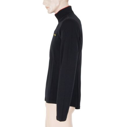 Pánská funkční mikina SENSOR Merino Upper krátký zip černá (4)