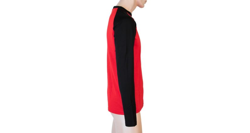 Pánské funkční triko SENSOR Merino Active PT Ski dl.rukáv červená/černá (2)