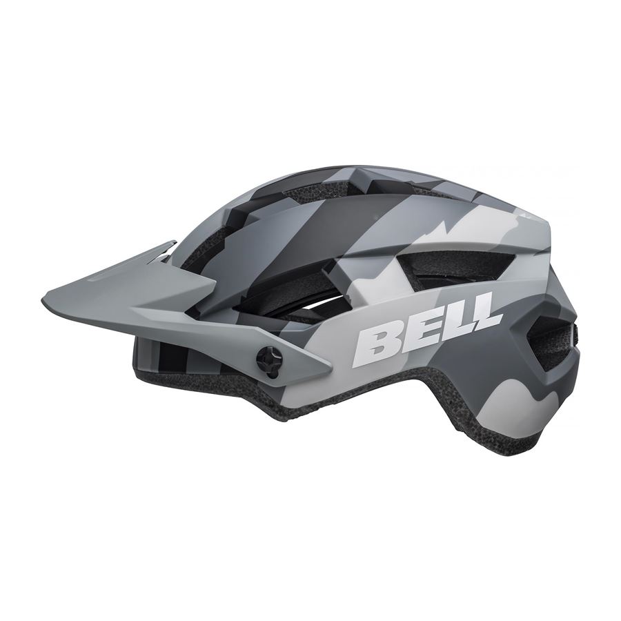 Cyklistická helma Bell Spark 2 mat grey camo M/L (53-60cm)