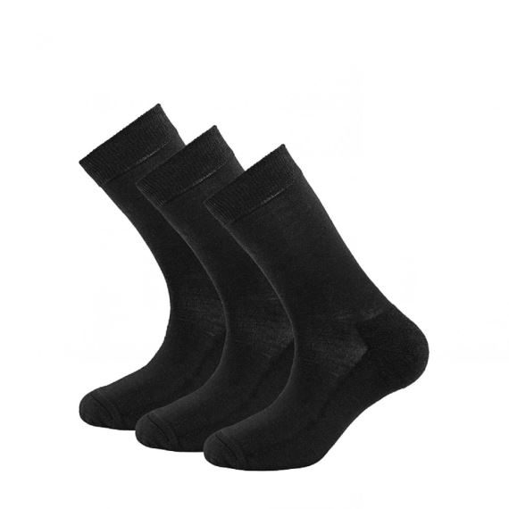 Set vlněných ponožek Devold Daily merino Medium Sock 3Pack black