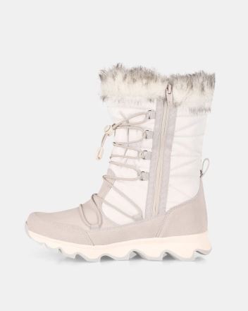 Dámské zimní boty Kilpi FROZEN HIGH WP-W bílá z bočního pohledu. (3)
