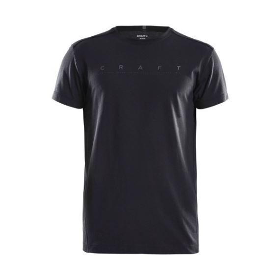 Pánské tričko s krátkým rukávem a logem CRAFT Deft SS černá