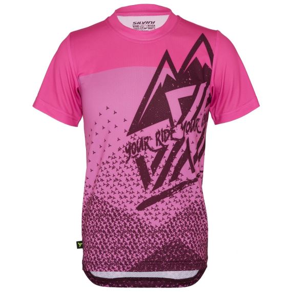 Dětský dres Silvini CD2283 Denni plum-pink