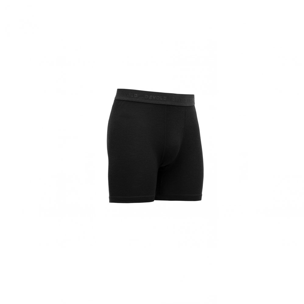 Pánské merino boxerky Devold Lauparen Merino 190 Boxer Man Black L