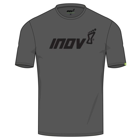 Pánské volnočasové triko INOV-8 Cotton Tee "Inov-8" M šedá