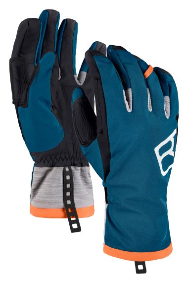 Pánské rukavice ORTOVOX Tour Glove Petrol blue