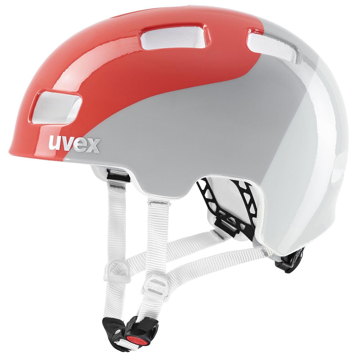 Dětská cyklistická helma Uvex HLMT 4, Grapefruit - Grey Wave 51-55cm
