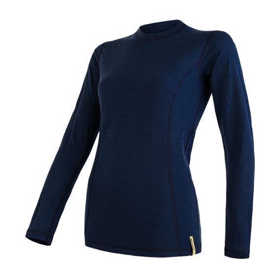 Dámské funkční tričko s dlouhým rukávem SENSOR Merino DF deep blu
