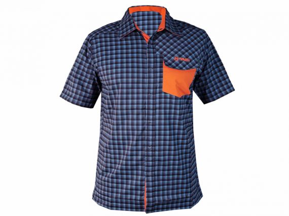 Pánská sportovní košile Haven Agnes modrá/oranžová