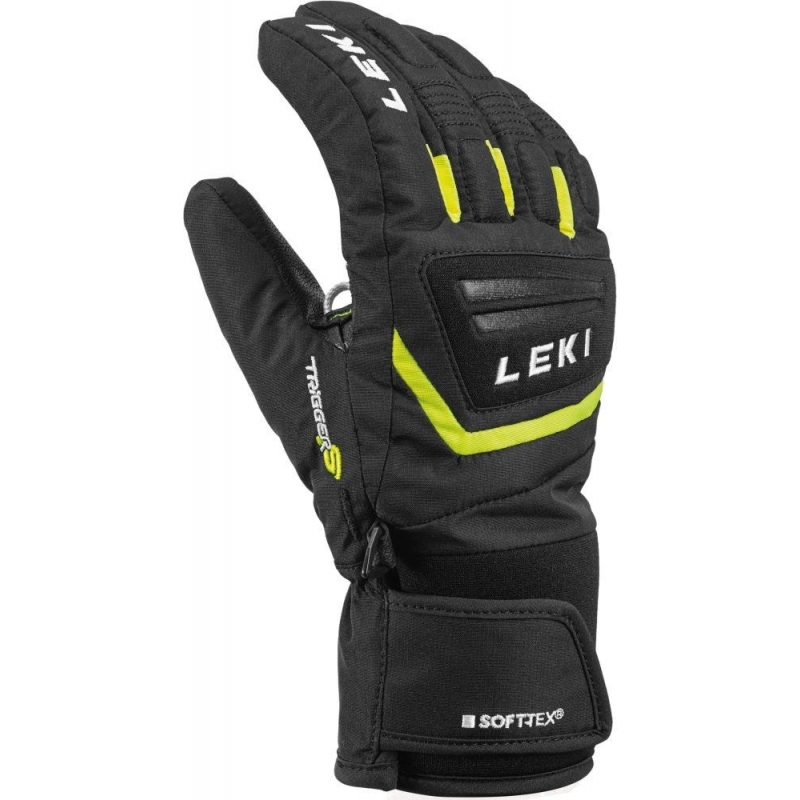 Dětské lyžařské rukavice Leki Griffin S Junior black-yellow 6.0