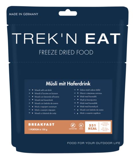 TREK'N EAT Müsli s ovesným nápojem (150 g, 531 kcal)