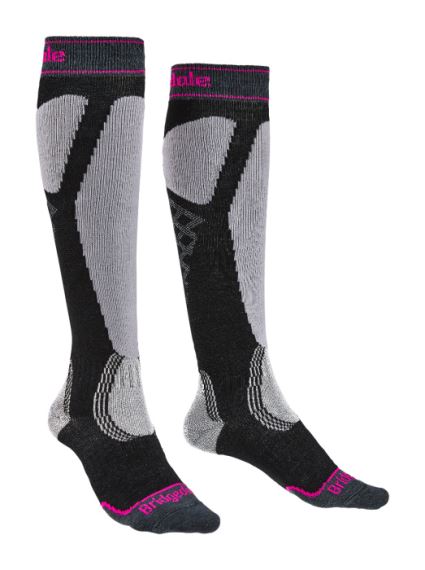 Ponožky Bridgedale Ski Easy On Women's graphite/purple/134