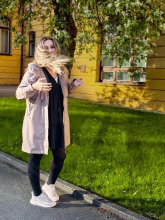 Dámský kabát Husky Nestia L beige (4)