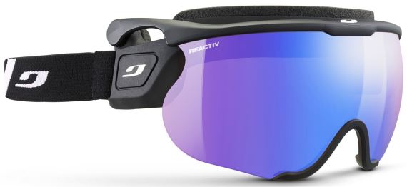 Sportovní sluneční brýle na běžky Julbo Sniper EVO L RA 1-3 HC Black (flash blue)