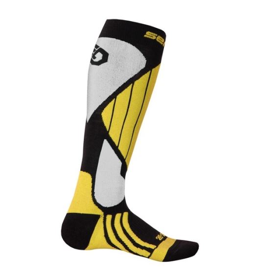 Ponožky SENSOR Snow Pro černá/žlutá/bílá