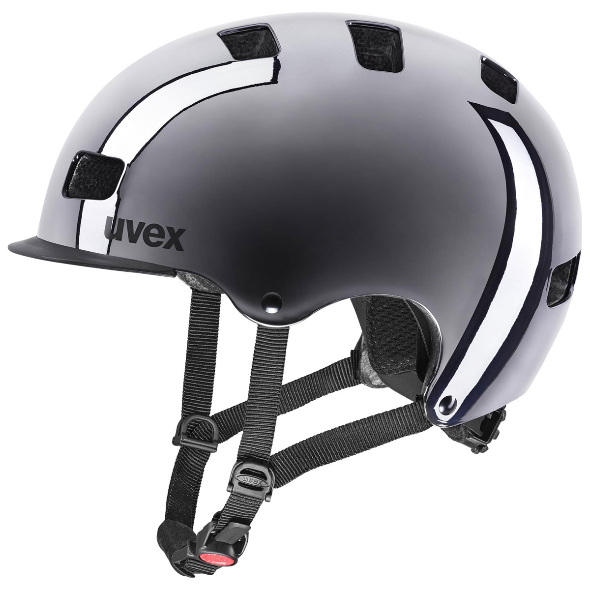 Cyklistická helma Uvex HLMT 5 BIKE PRO, Gunmetal Chrome 55-58cm