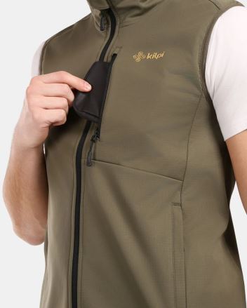 Pánská vesta Kilpi NOIL-M khaki (3)