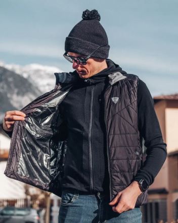 Pánská vesta s integrovanými vyhřívacími panely Kilpi HEATEO-M BLK