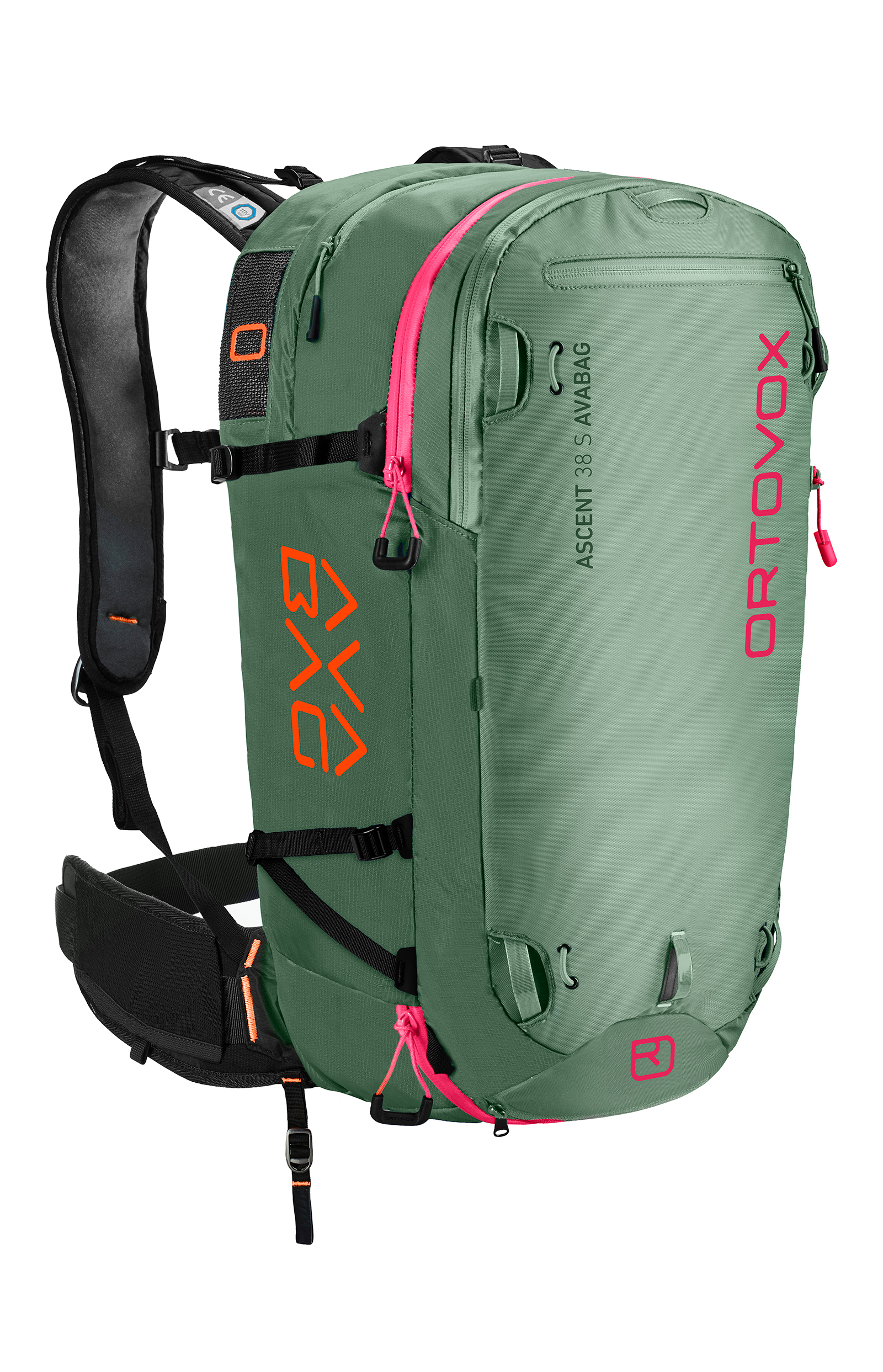 Lavinový batoh ORTOVOX Ascent 38L S Avabag Kit Green Isar