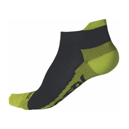 Ponožky SENSOR Race Coolmax Invisible černá/limetka