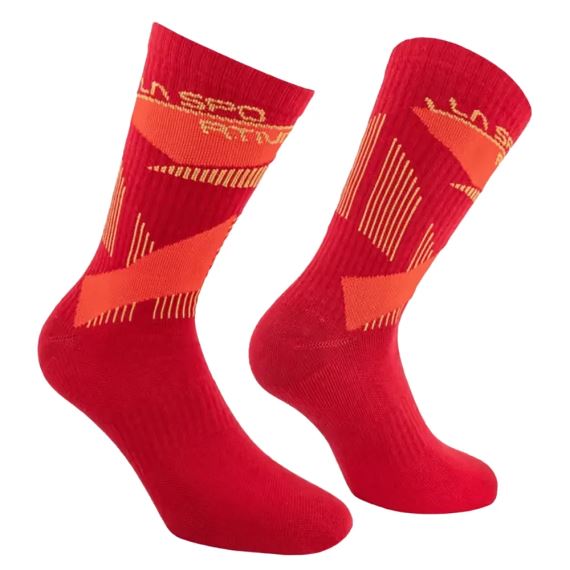 Ponožky La Sportiva Outdoor Fun Socks Redwood/Mountain Red