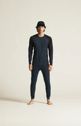 Model v celém Set funkčního prádla Craft CORE Dry Baselayer modrá. (1)