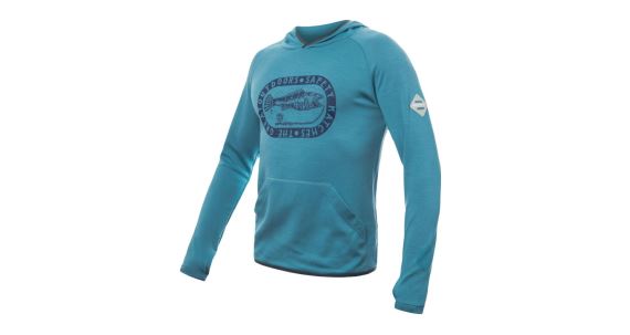 Pánská merino mikina Sensor Upper Outdoors klokanka mint blue
