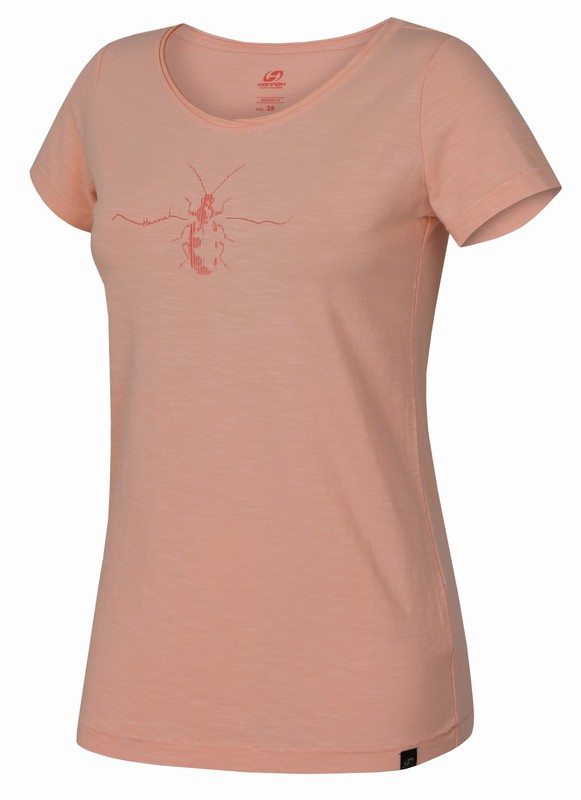 Dámské pohodlné tričko Hannah Mirsa peach parfait L