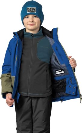 Dětská lyžařská bunda Hannah Anakin JR skydiver/burnt olive (2)