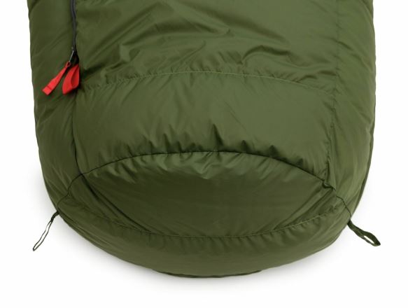 Péřový spací pytel WARMPEACE Horizont 1400 - Mars red/black (3)