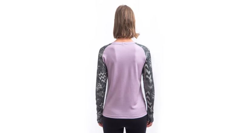 Tričko Sensor MERINO BLEND IMPRESS mystic violet/zebra (2)