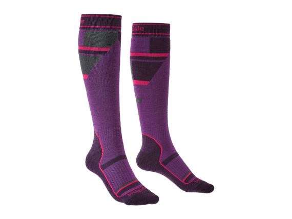 Dětské ponožky Bridgedale Ski Mountain Junior purple/grey/070