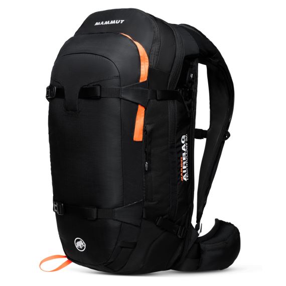 Lavinový skialpový batoh Mammut Pro Protection Airbag 3.0 35L Black-vibrant orange
