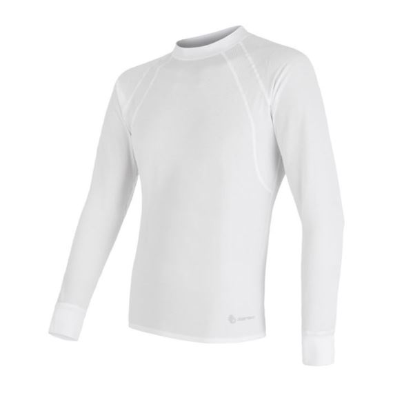 Pánské funkční tričko s dlouhým rukávem SENSOR Coolmax Air bílá