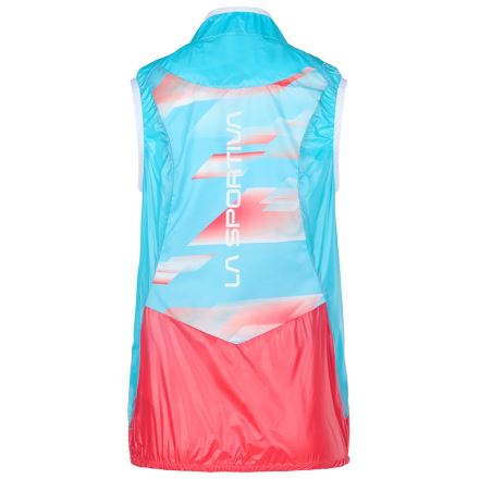 Dámská vesta La Sportiva Briza Windbreaker Vest hibiscus/malibu blue (1)