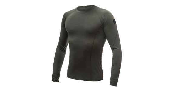 Pánské funkční tričko s dlouhým rukávem Sensor Merino Air Olive green
