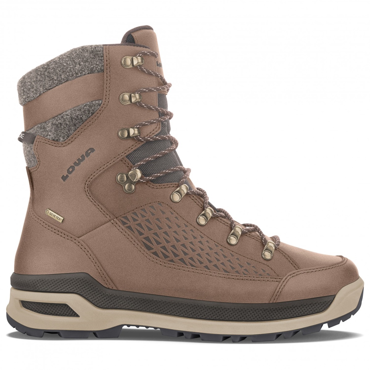 Pánské vysoké zateplené boty Lowa Renegade Evo Ice GTX brown 8UK