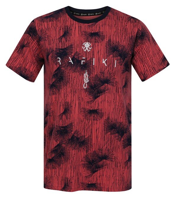 Pánské lezecké triko s krátkým rukávem Rafiki Slack Print sugar coral XL