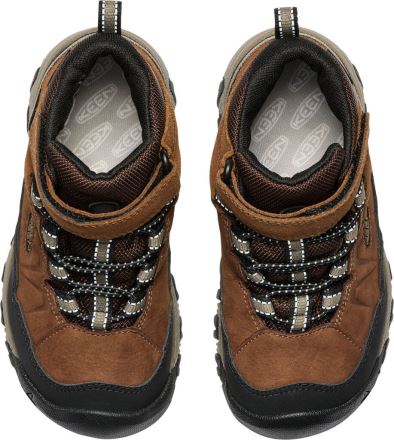Dětské turistické boty Keen Targhee IV Mid WP Children bison/brindle (6)