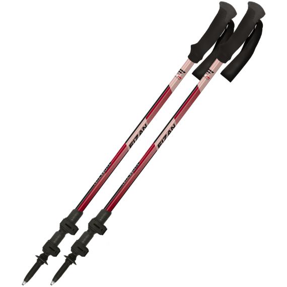 Trekové hole Fizan Trek Pro - L dark red