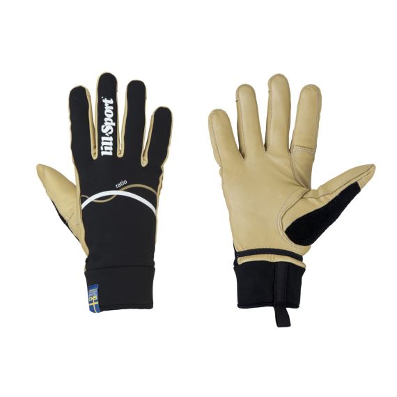Závodní zateplené rukavice Lill-Sport Ratio Gold Černá