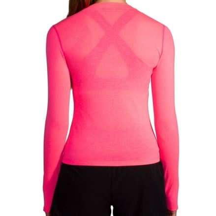 Dámské triko Brooks High Point Long Sleeve růžová (1)