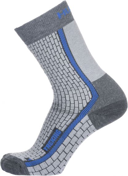 Hřejivé ponožky nad kotník HUSKY Treking NEW šedá/modrá