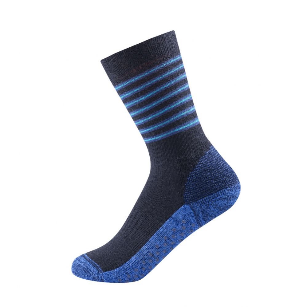 Dětské středně teplé Merino ponožky Devold Multi Medium modrá 25-27