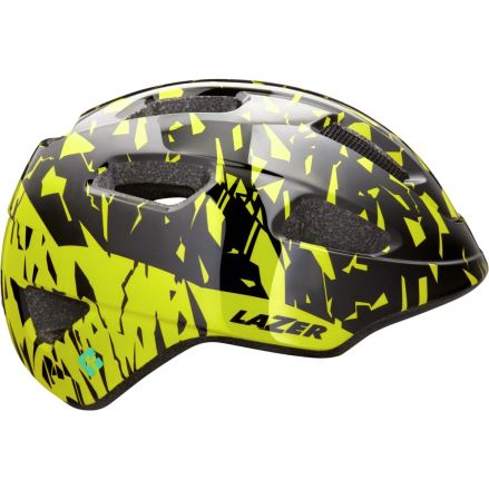 Dětská přilba LAZER Nutz KinetiCore černá, zářivě žlutá Unisize(50-56cm)