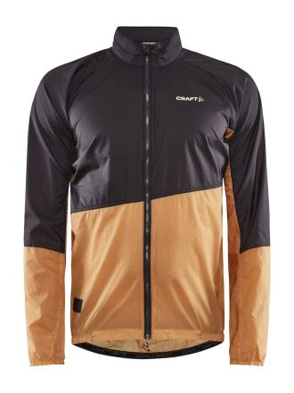 Pánská cyklobunda CRAFT ADV Offroad Wind šedá/oranžová, celkový pohled na produkt.