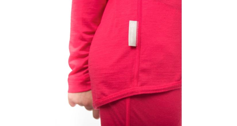 Dětský merino set Sensor Merino Air triko + spodky magenta (4)