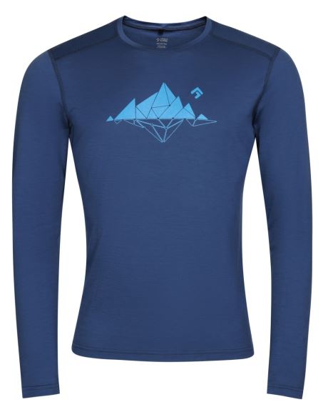 Pánské merino triko Direct Alpine FURRY LONG navy (Glacial lake) Pánské merino triko Direct Alpine FURRY LONG navy (Glacial lake)